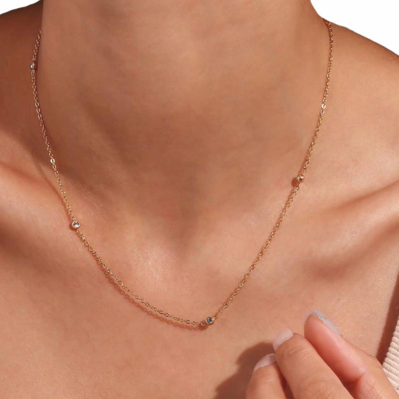 Chain Necklaces | Diamantés Bead Necklace Chain Necklaces Chain Necklaces