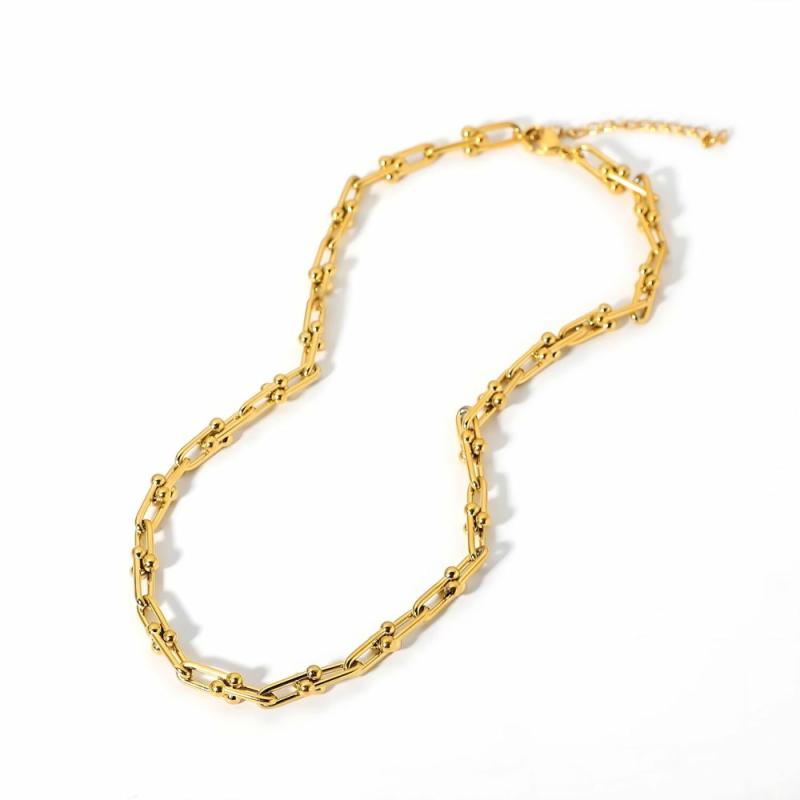 Chain Necklaces | Horseshoe Link Necklace Chain Necklaces Chain Necklaces