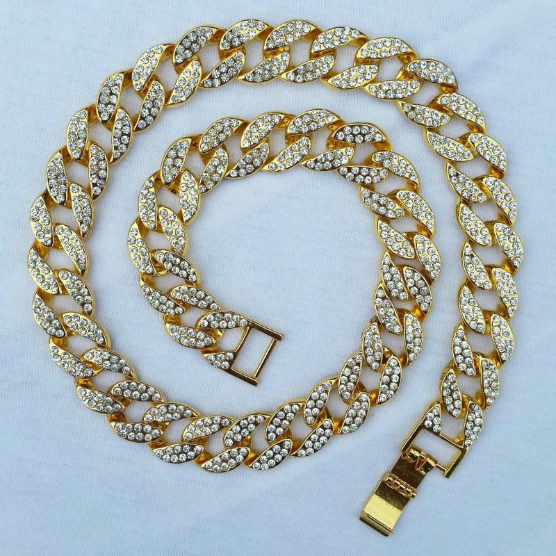 Chains | 18K Gold Diamond Cuban Link Chain Chains Chains