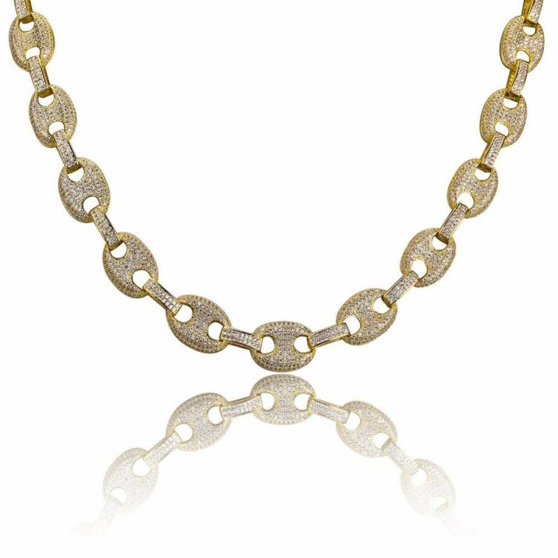 Chains | 18K Gold Diamond Oval Link Chain Chains Chains