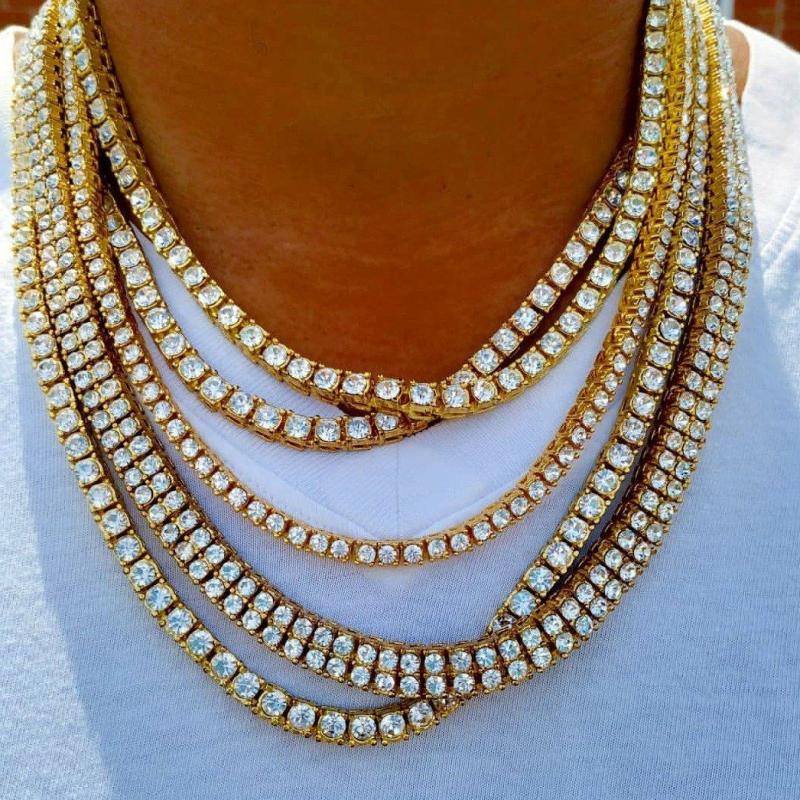 Chains | 18K Gold Diamond Tennis Chain Chains Chains