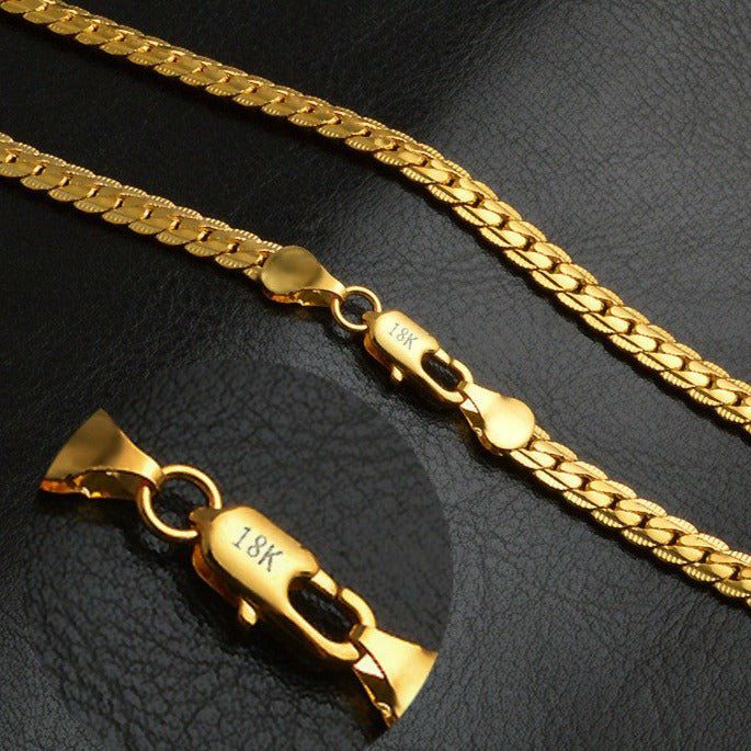 Chains | 5mm 18K Gold Cuban Link Lace Chain Chains Chains