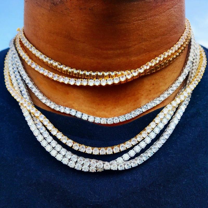 Chains | Premium 18K Gold Diamond Tennis Chain Chains Chains