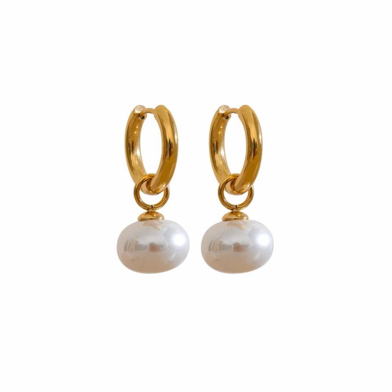 Earrings | Adeline Pearl Huggie Earrings Earrings Earrings