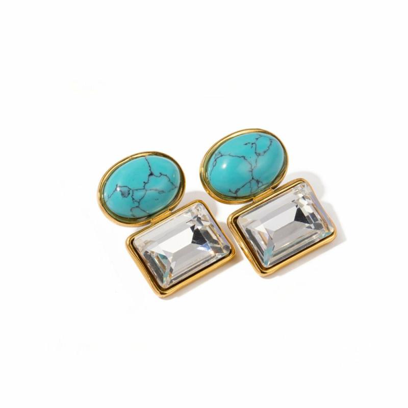 Earrings | Azure Gem Stud Earrings Earrings Earrings