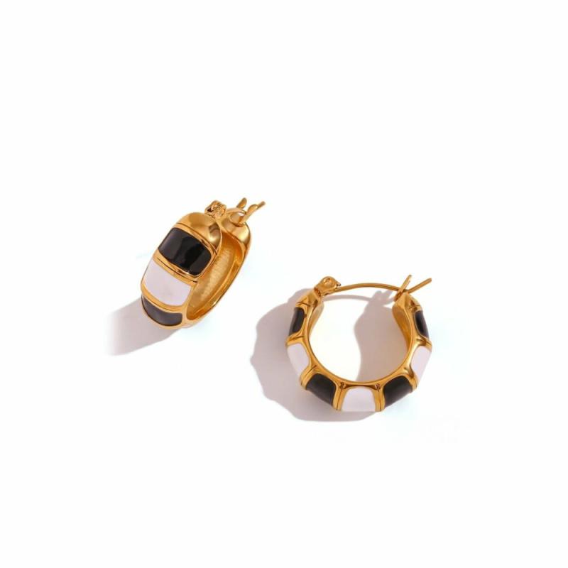 Earrings | Rayée Hoop Earrings Earrings Earrings