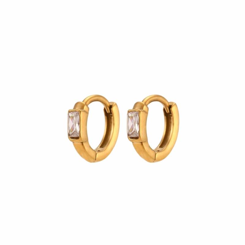 Earrings | Solo Oblong Diamantés Hoop Earrings Earrings Earrings