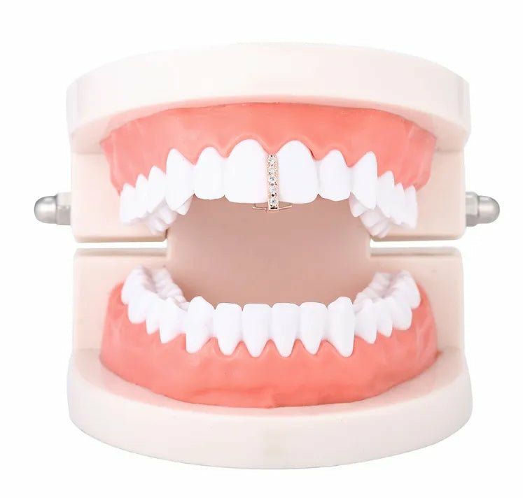 Grillz | 18k Gold Diamond Gap Filler Grillz Grillz Grillz