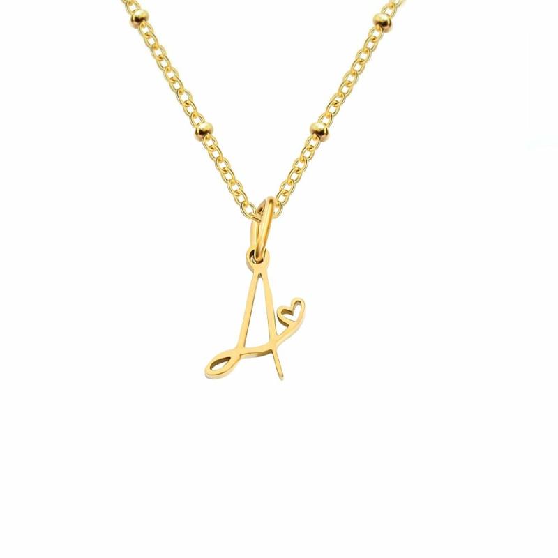 Pendant Necklaces | Love Script Alphabet Necklace Jewelry Pendant Necklaces