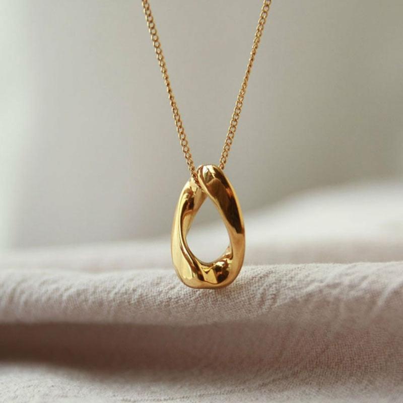 Pendant Necklaces | Twisting O Pendant Necklaces Jewelry Pendant Necklaces