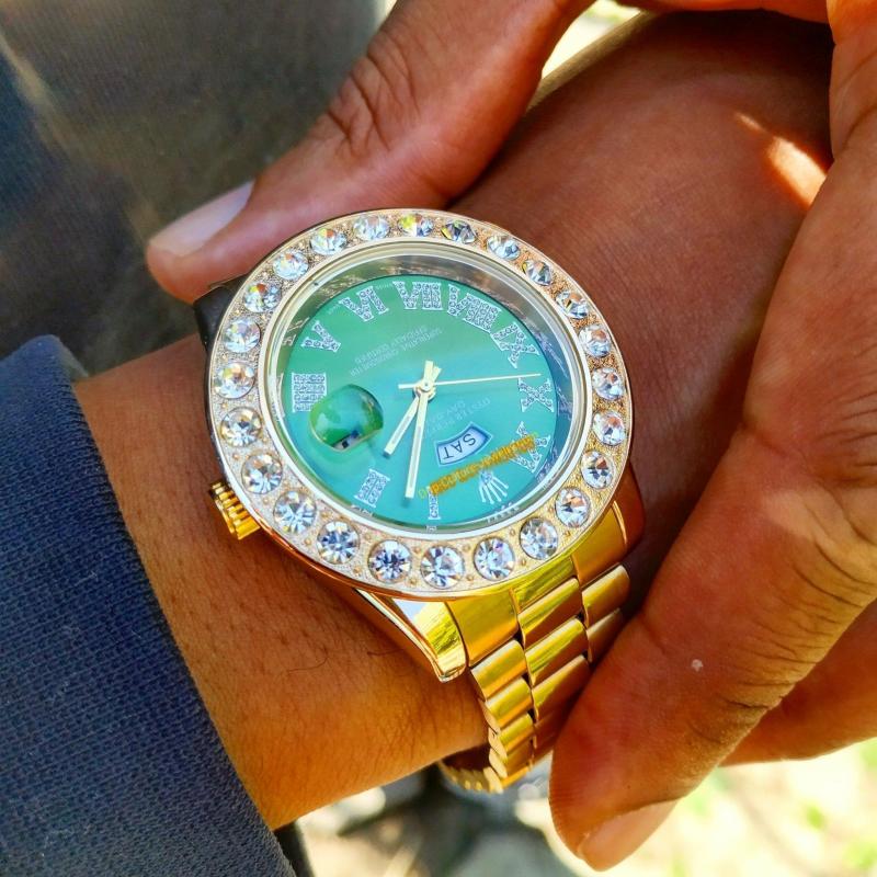 Watches | 18K Gold Diamond Crown Watch Jewelry Watches