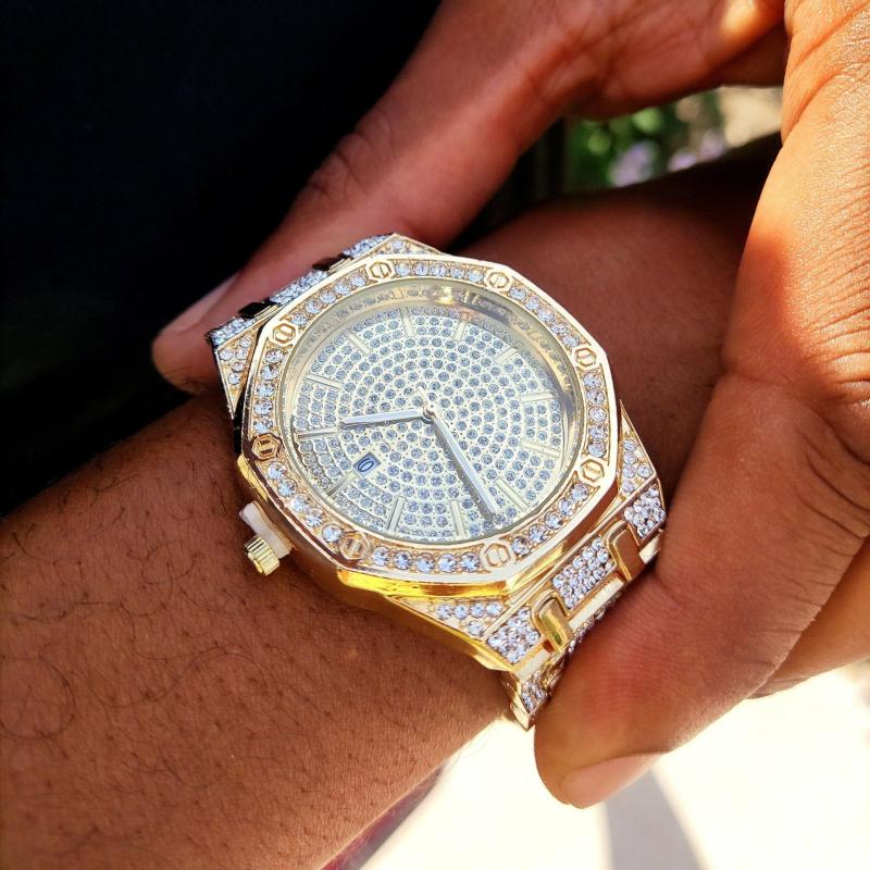 Watches | 18K Gold Diamond Drip Watch Jewelry Watches